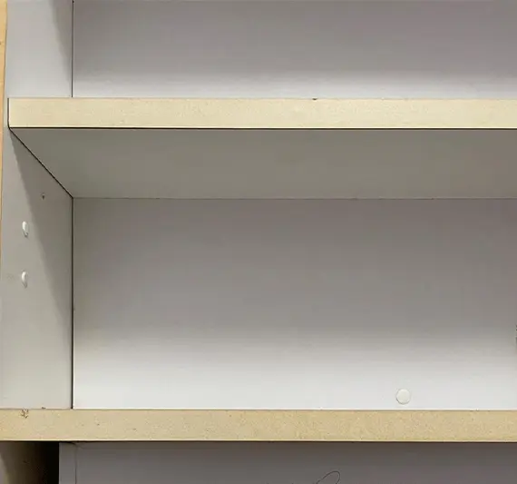 Shelf Cleaning After